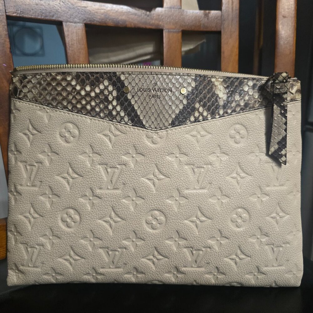 Louis Vuitton Daily Pouch Empreinte Python